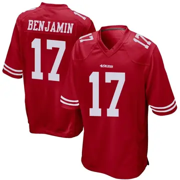 Men's Travis Benjamin San Francisco 49ers Game Red Team Color Jersey