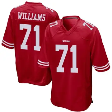 Men's Trent Williams San Francisco 49ers Game Red Team Color Jersey