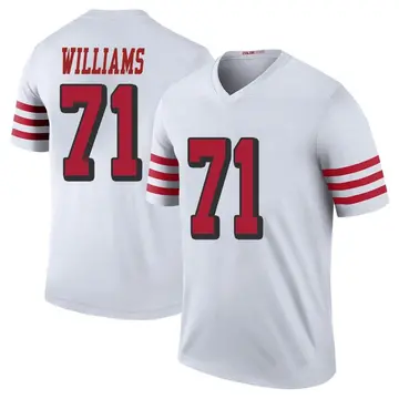 Men's Trent Williams San Francisco 49ers Legend White Color Rush Jersey