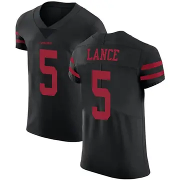 Men's Trey Lance San Francisco 49ers Elite Black Alternate Vapor Untouchable Jersey