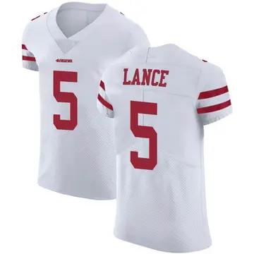 Men's Trey Lance San Francisco 49ers Elite White Vapor Untouchable Jersey