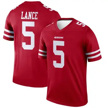 Men's Trey Lance San Francisco 49ers Legend Scarlet Jersey