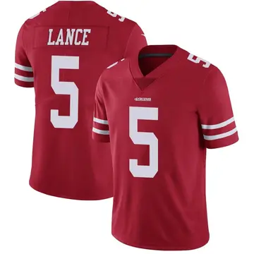 Men's Trey Lance San Francisco 49ers Limited Red Team Color Vapor Untouchable Jersey