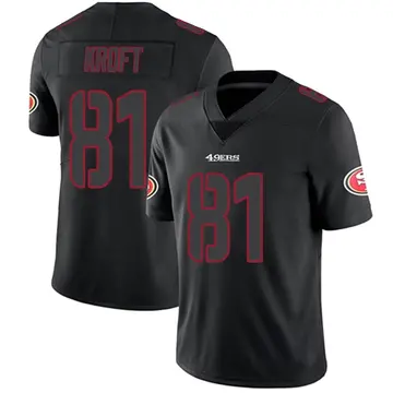 Men's Tyler Kroft San Francisco 49ers Limited Black Impact Jersey