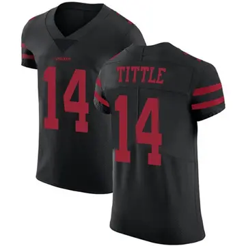 Men's Y.A. Tittle San Francisco 49ers Elite Black Alternate Vapor Untouchable Jersey