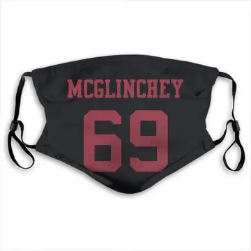 Mike McGlinchey San Francisco 49ers Black Washable & Reusable Face Mask