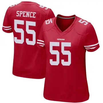 Women's Akeem Spence San Francisco 49ers Game Red Team Color Jersey