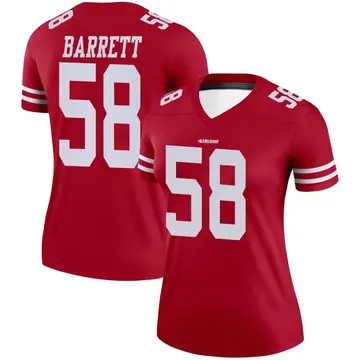 Women's Alex Barrett San Francisco 49ers Legend Scarlet Jersey