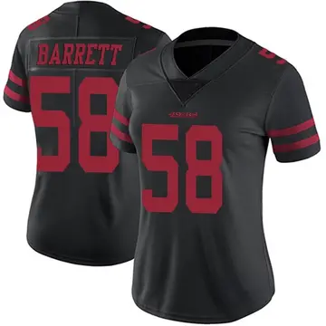 Women's Alex Barrett San Francisco 49ers Limited Black Alternate Vapor Untouchable Jersey