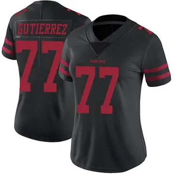 Women's Alfredo Gutierrez San Francisco 49ers Limited Black Alternate Vapor Untouchable Jersey