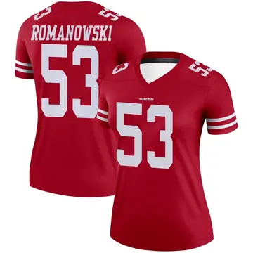 Women's Bill Romanowski San Francisco 49ers Legend Scarlet Jersey