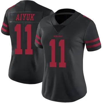 Women's Brandon Aiyuk San Francisco 49ers Limited Black Alternate Vapor Untouchable Jersey