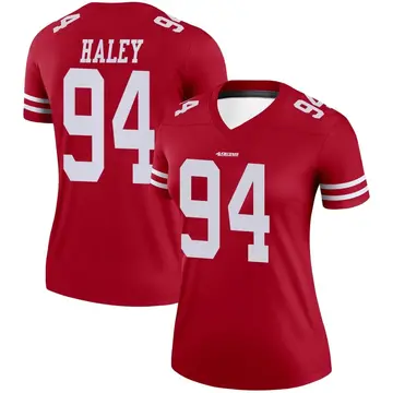 Women's Charles Haley San Francisco 49ers Legend Scarlet Jersey