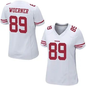 Women's Charlie Woerner San Francisco 49ers Game White Jersey