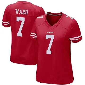 Women's Charvarius Ward San Francisco 49ers Game Red Team Color Jersey
