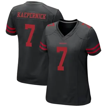 Women's Colin Kaepernick San Francisco 49ers Game Black Alternate Jersey