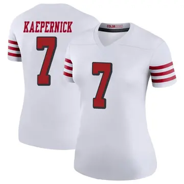 Women's Colin Kaepernick San Francisco 49ers Legend White Color Rush Jersey