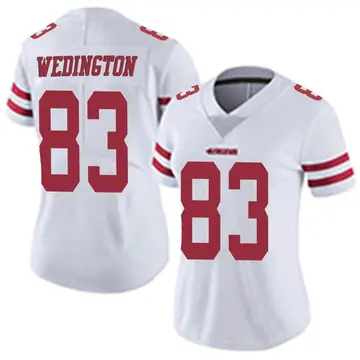 Women's Connor Wedington San Francisco 49ers Limited White Vapor Untouchable Jersey
