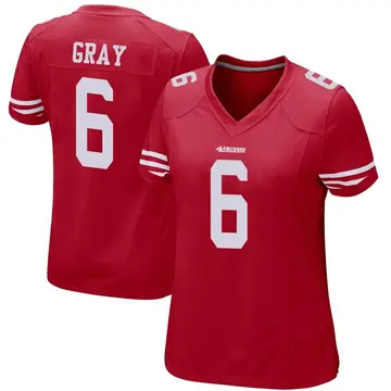 Women's Danny Gray San Francisco 49ers Game Red Team Color Jersey