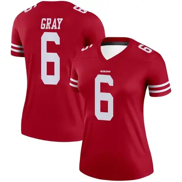 Women's Danny Gray San Francisco 49ers Legend Scarlet Jersey