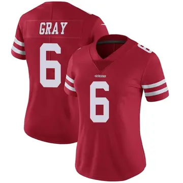 Women's Danny Gray San Francisco 49ers Limited Red Team Color Vapor Untouchable Jersey