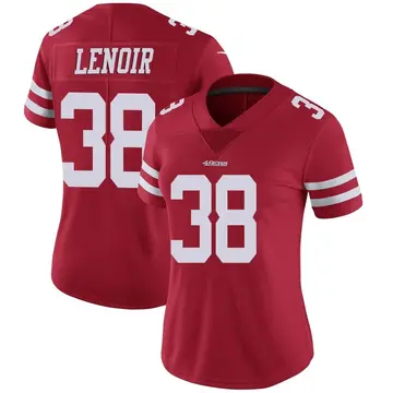 Women's Deommodore Lenoir San Francisco 49ers Limited Red Team Color Vapor Untouchable Jersey