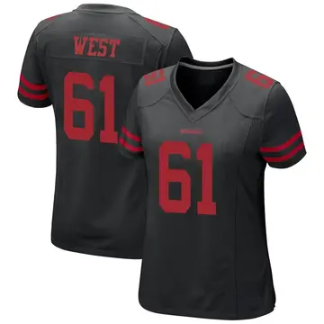Women's Dohnovan West San Francisco 49ers Game Black Alternate Jersey