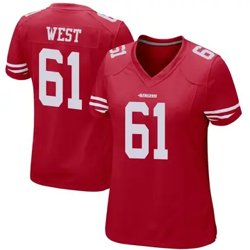 Women's Dohnovan West San Francisco 49ers Game Red Team Color Jersey