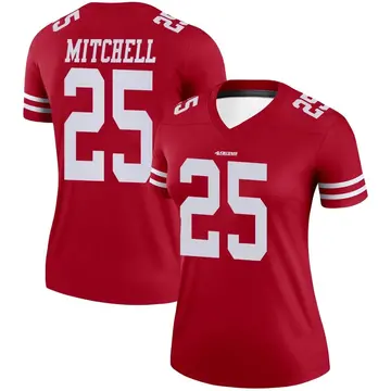 Women's Elijah Mitchell San Francisco 49ers Legend Scarlet Jersey