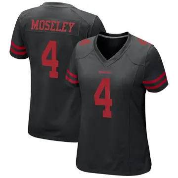 Women's Emmanuel Moseley San Francisco 49ers Game Black Alternate Jersey