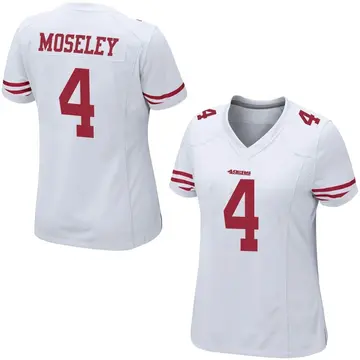 Women's Emmanuel Moseley San Francisco 49ers Game White Jersey