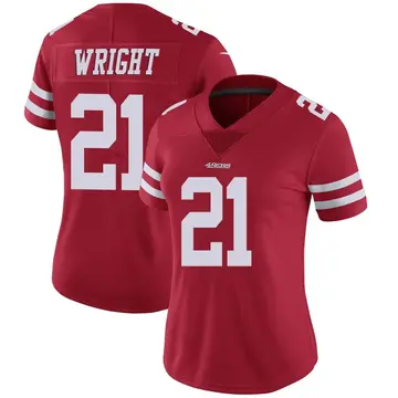 Women's Eric Wright San Francisco 49ers Limited Red Team Color Vapor Untouchable Jersey