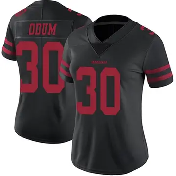 Women's George Odum San Francisco 49ers Limited Black Alternate Vapor Untouchable Jersey