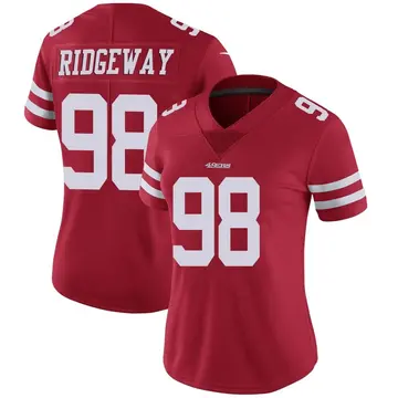 Women's Hassan Ridgeway San Francisco 49ers Limited Red Team Color Vapor Untouchable Jersey