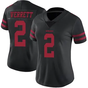 Women's Jason Verrett San Francisco 49ers Limited Black Alternate Vapor Untouchable Jersey