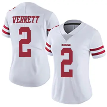 Women's Jason Verrett San Francisco 49ers Limited White Vapor Untouchable Jersey