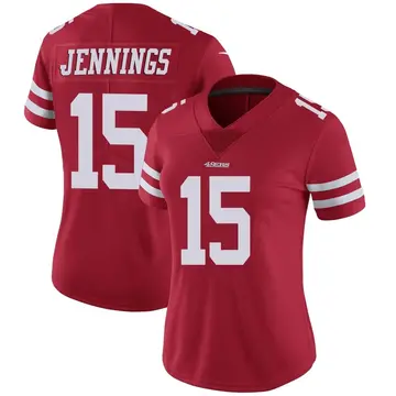Women's Jauan Jennings San Francisco 49ers Limited Red Team Color Vapor Untouchable Jersey