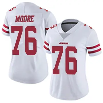 Women's Jaylon Moore San Francisco 49ers Limited White Vapor Untouchable Jersey