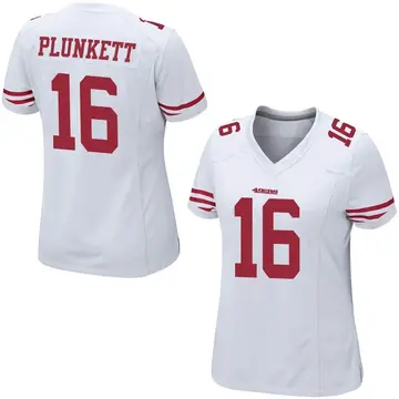 Women's Jim Plunkett San Francisco 49ers Game White Jersey