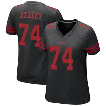 Women's Joe Staley San Francisco 49ers Game Black Alternate Jersey