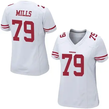 Women's Jordan Mills San Francisco 49ers Game White Jersey