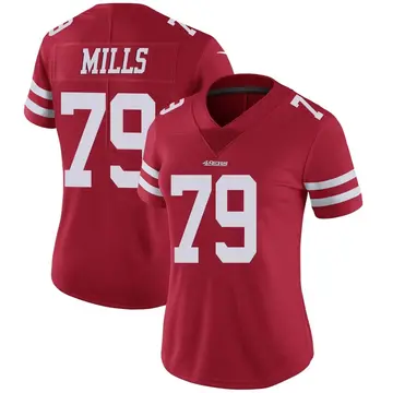 Women's Jordan Mills San Francisco 49ers Limited Red Team Color Vapor Untouchable Jersey