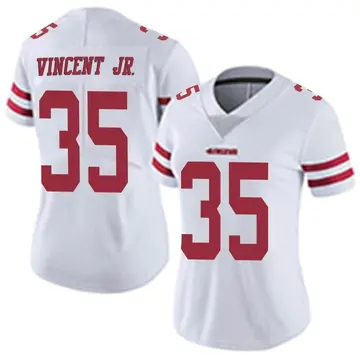 Women's Kary Vincent Jr. San Francisco 49ers Limited White Vapor Untouchable Jersey