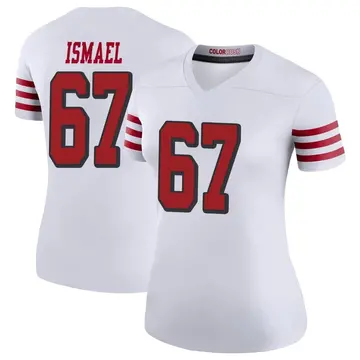 Women's Keith Ismael San Francisco 49ers Legend White Color Rush Jersey