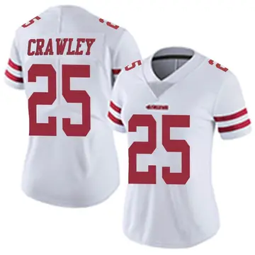 Women's Ken Crawley San Francisco 49ers Limited White Vapor Untouchable Jersey