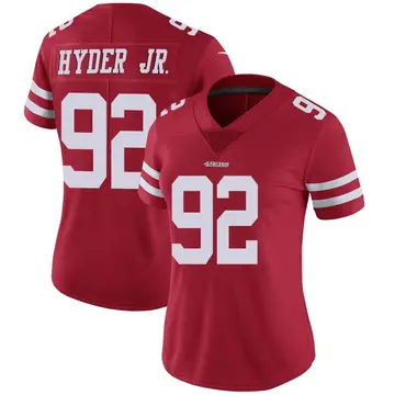 Women's Kerry Hyder Jr. San Francisco 49ers Limited Red Team Color Vapor Untouchable Jersey