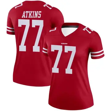 Women's Kevin Atkins San Francisco 49ers Legend Scarlet Jersey