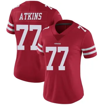 Women's Kevin Atkins San Francisco 49ers Limited Red Team Color Vapor Untouchable Jersey