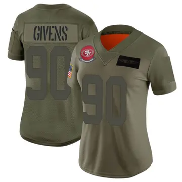 Women's Kevin Givens San Francisco 49ers Limited Camo 2019 Salute to Service Jersey