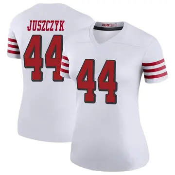 Women's Kyle Juszczyk San Francisco 49ers Legend White Color Rush Jersey